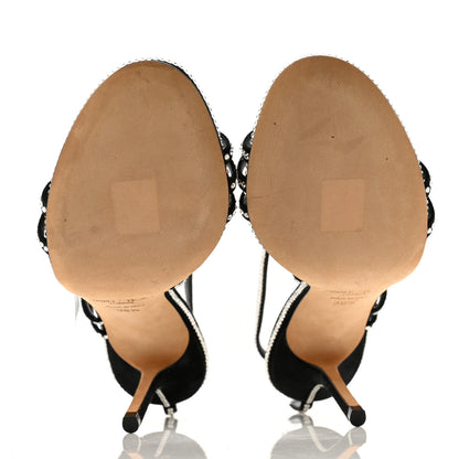 Jimmy Choo Crystal Suede Dudette 100 Pumps 36.5 Black 5 of 10