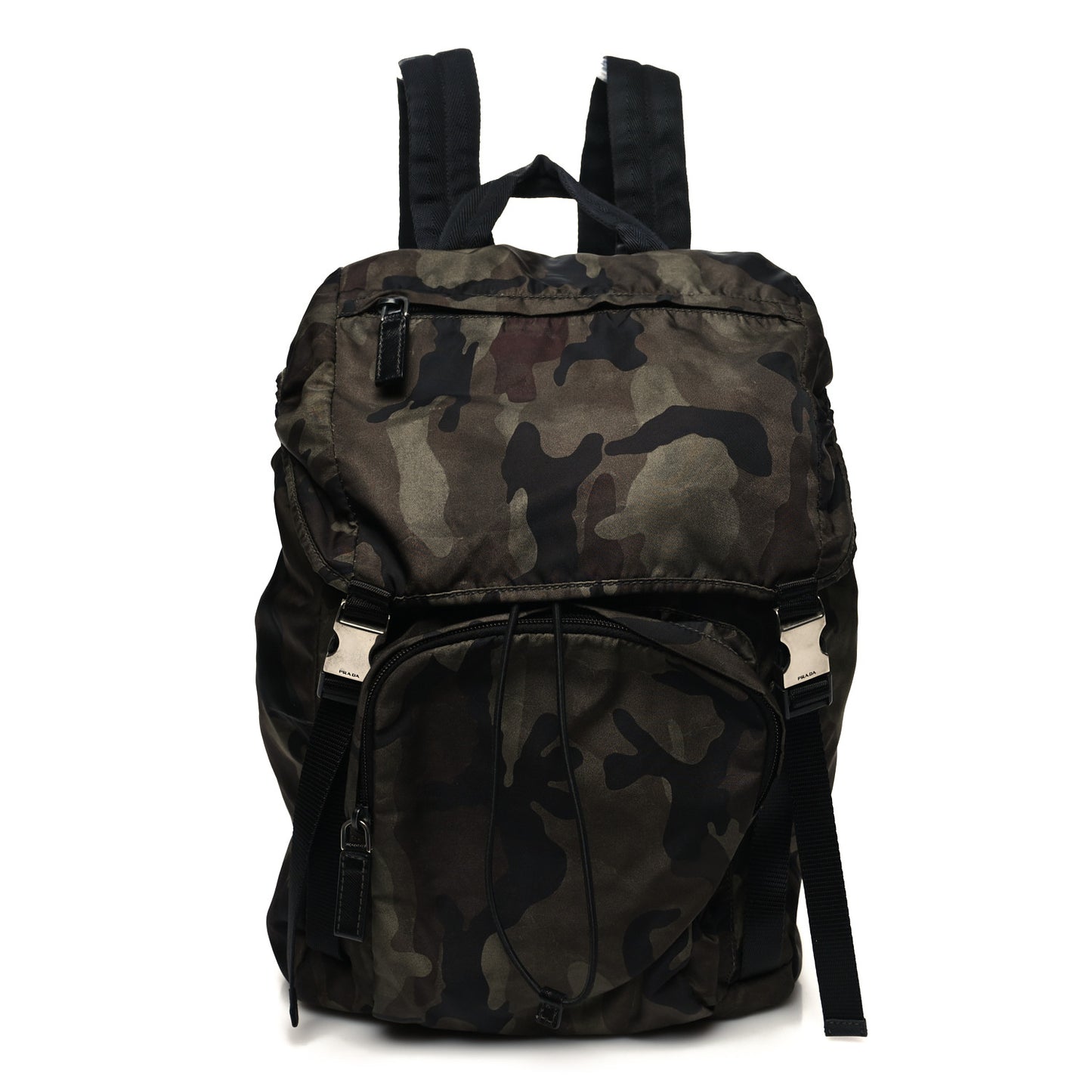Nylon Camouflage Double Buckle Backpack Mimetico