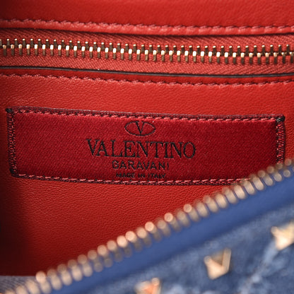 Valentino Garavani Denim Rockstud Spike Belt Bag 95 Denim 6 of 8