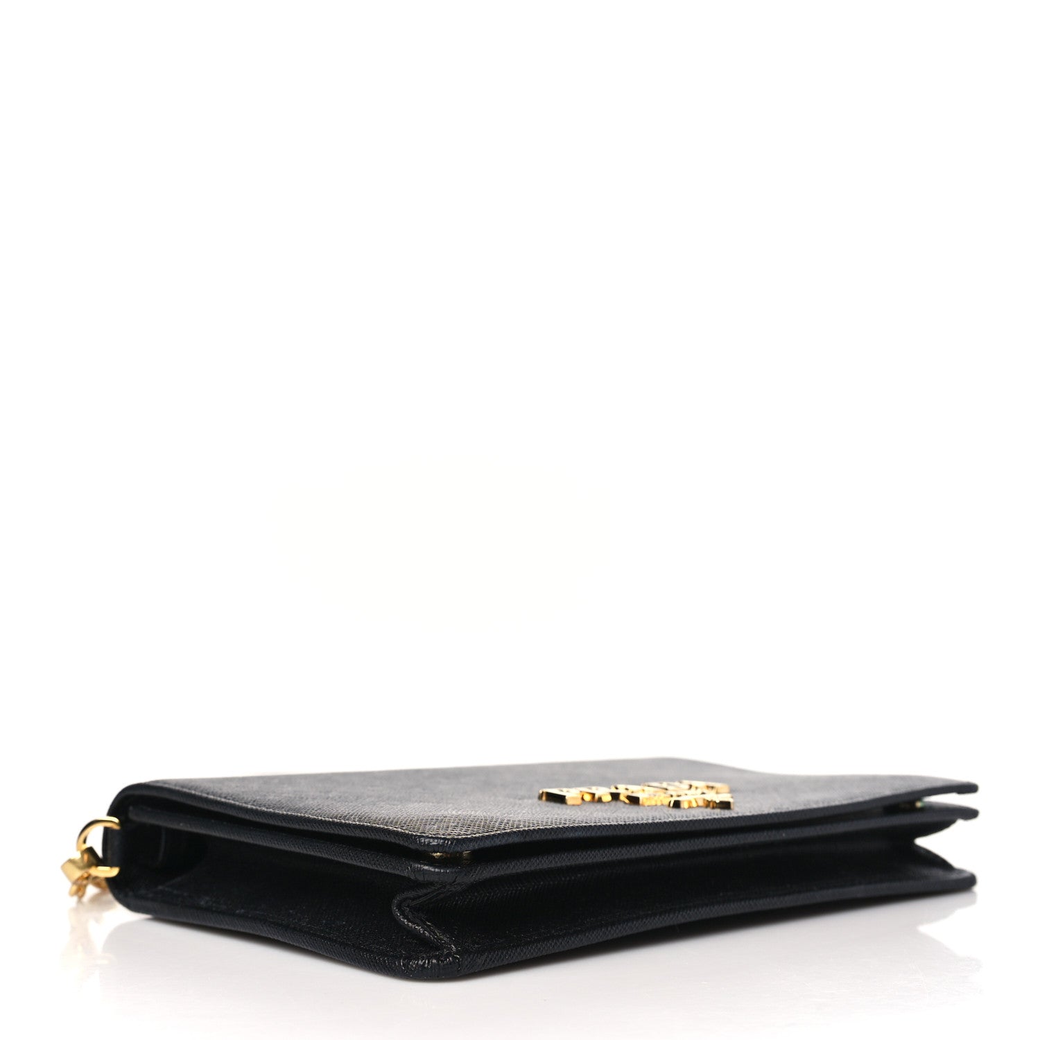 Prada Saffiano Lux Mini Crossbody Bag Black 4 of 10