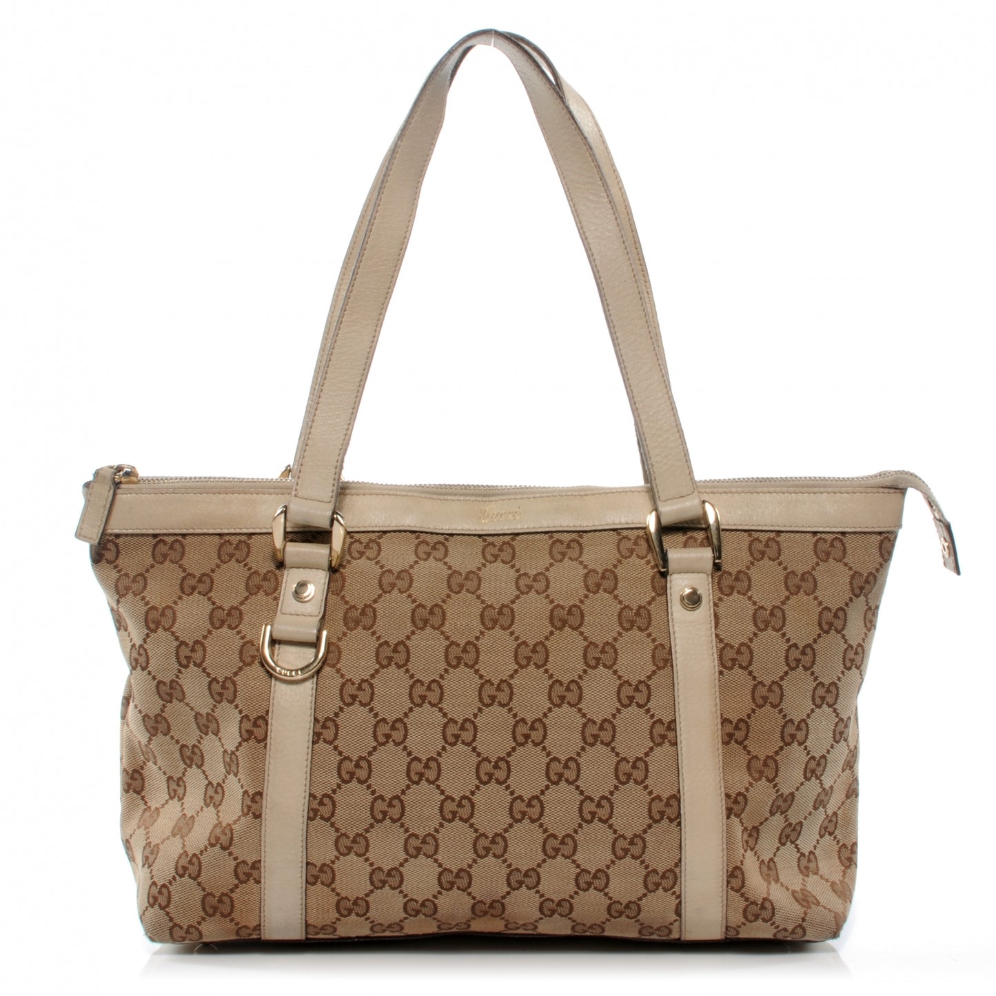 Monogram Abbey Medium Tote White