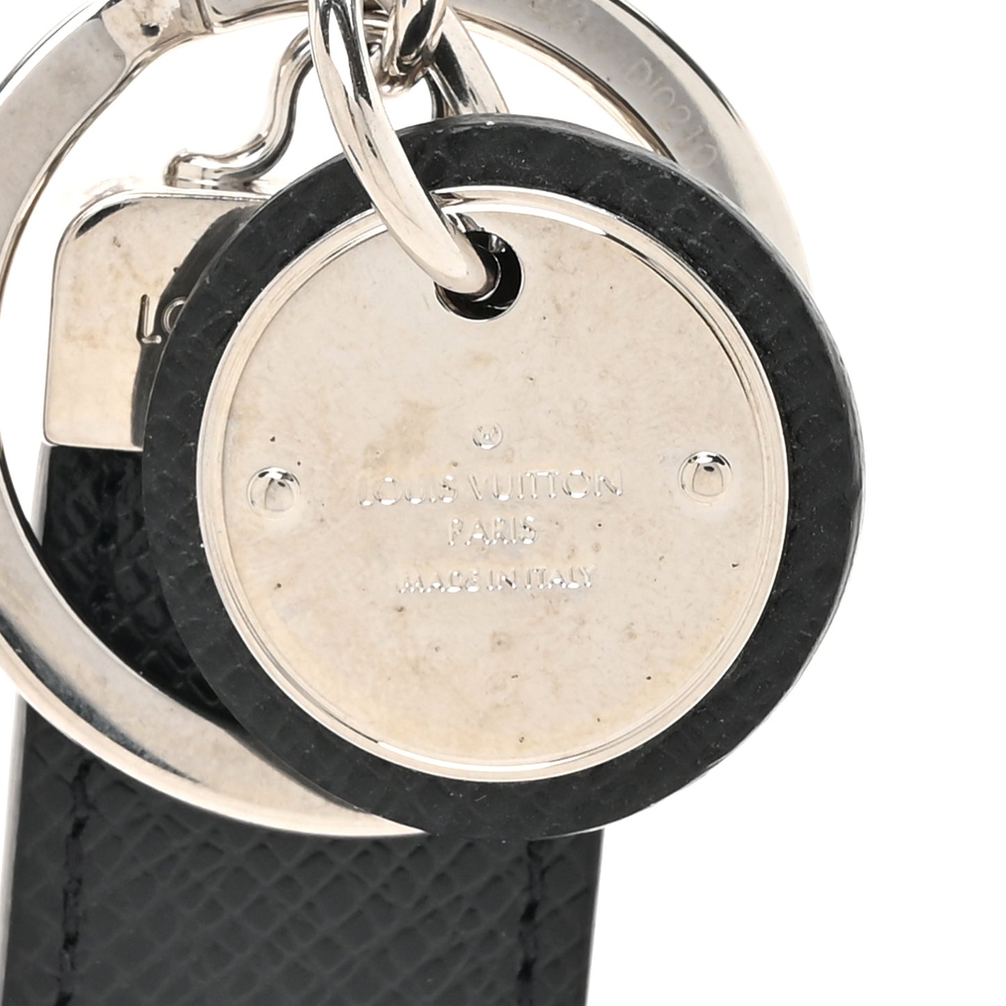 Taiga Calfskin LV Club Key Holder Ardoise