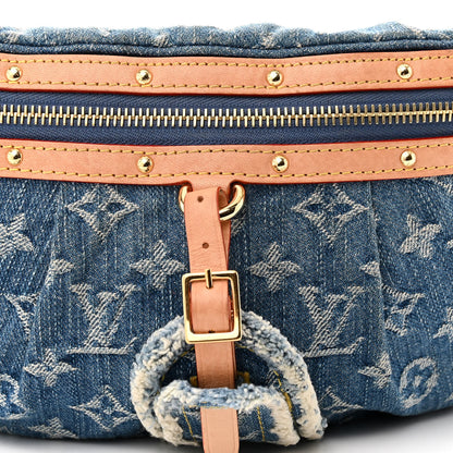 Louis Vuitton Monogram Denim High Rise Bumbag Blue 7 of 10