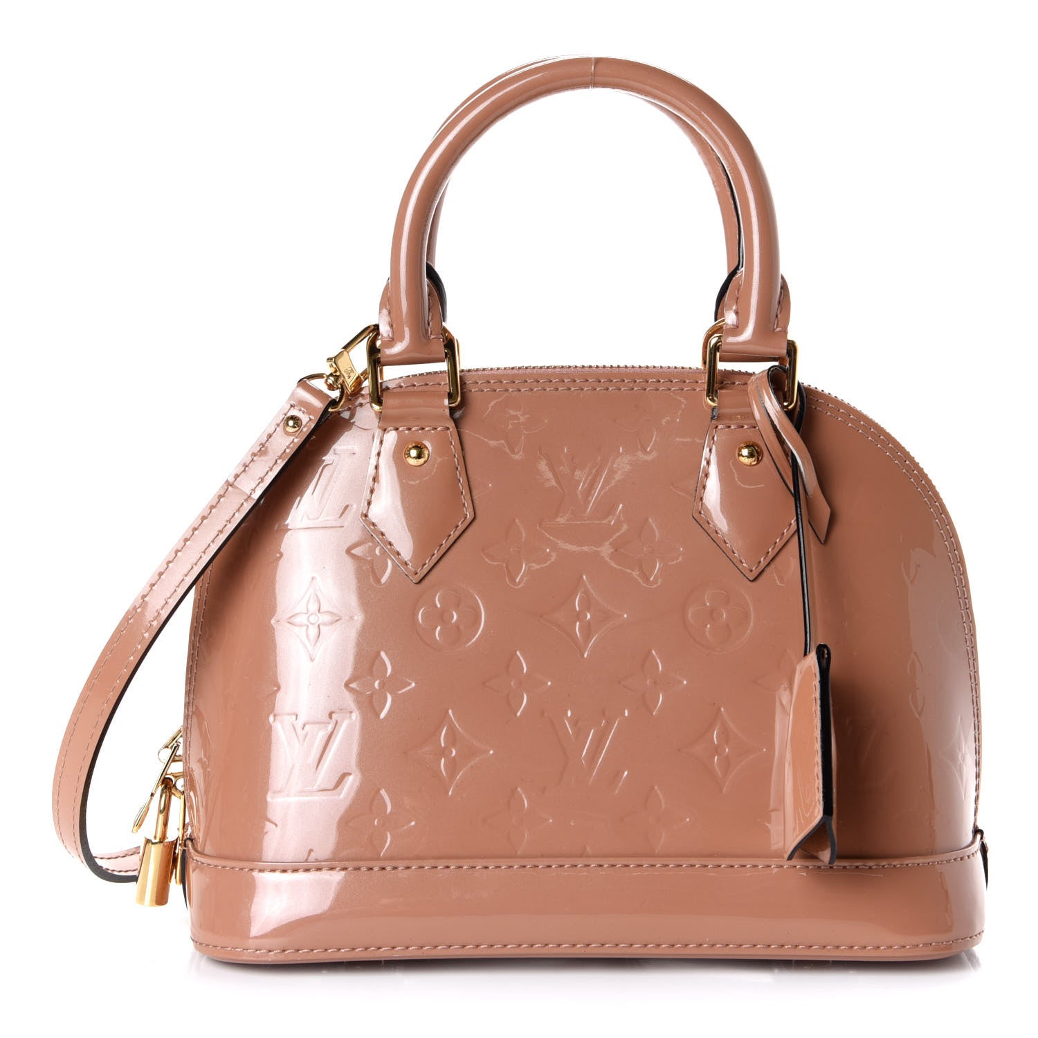 Louis Vuitton Vernis Alma BB Rose Velours 1 of 10