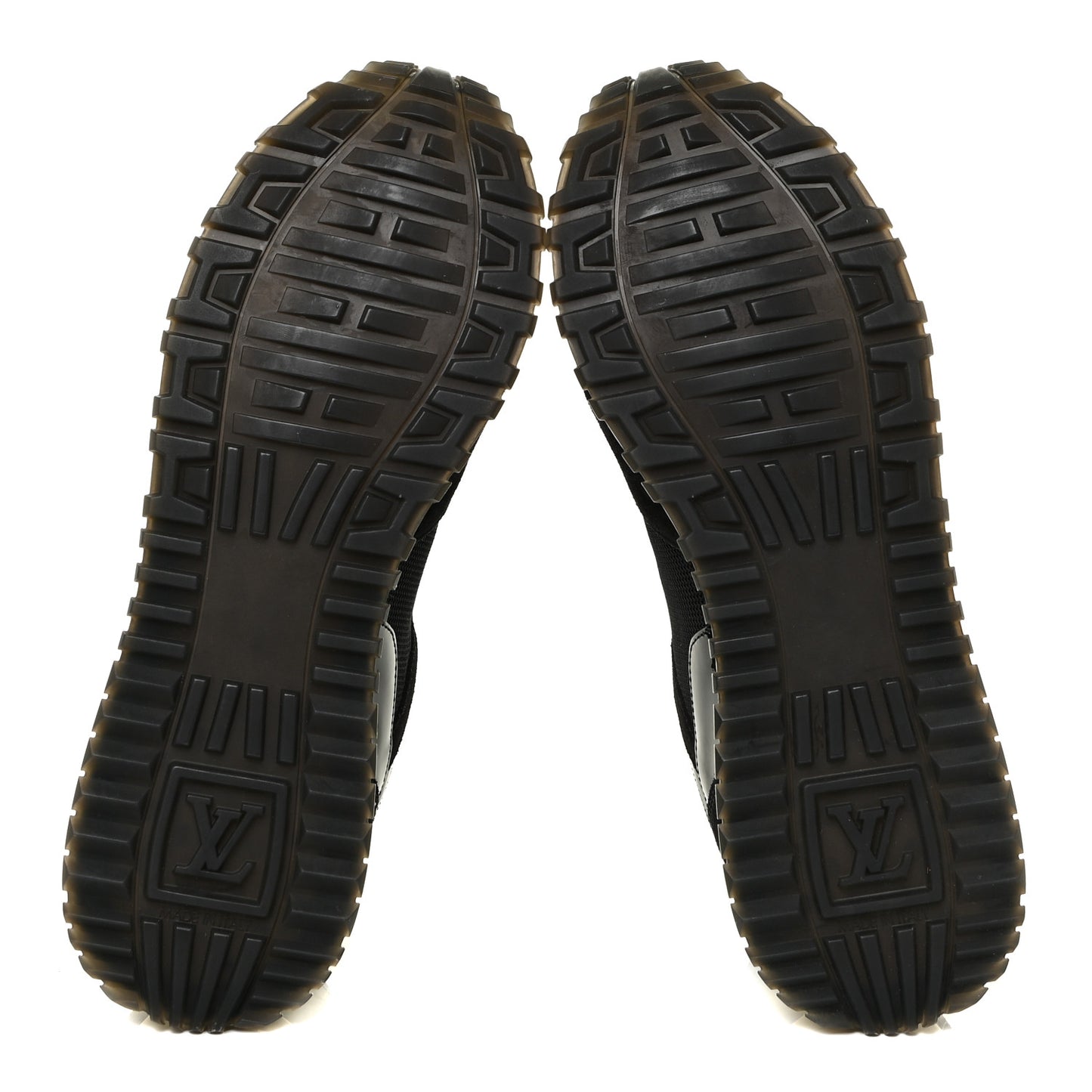 Suede Monogram Run Away Sneakers 38 Black