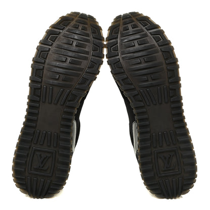Louis Vuitton Suede Monogram Run Away Sneakers 38 Black 6 of 13