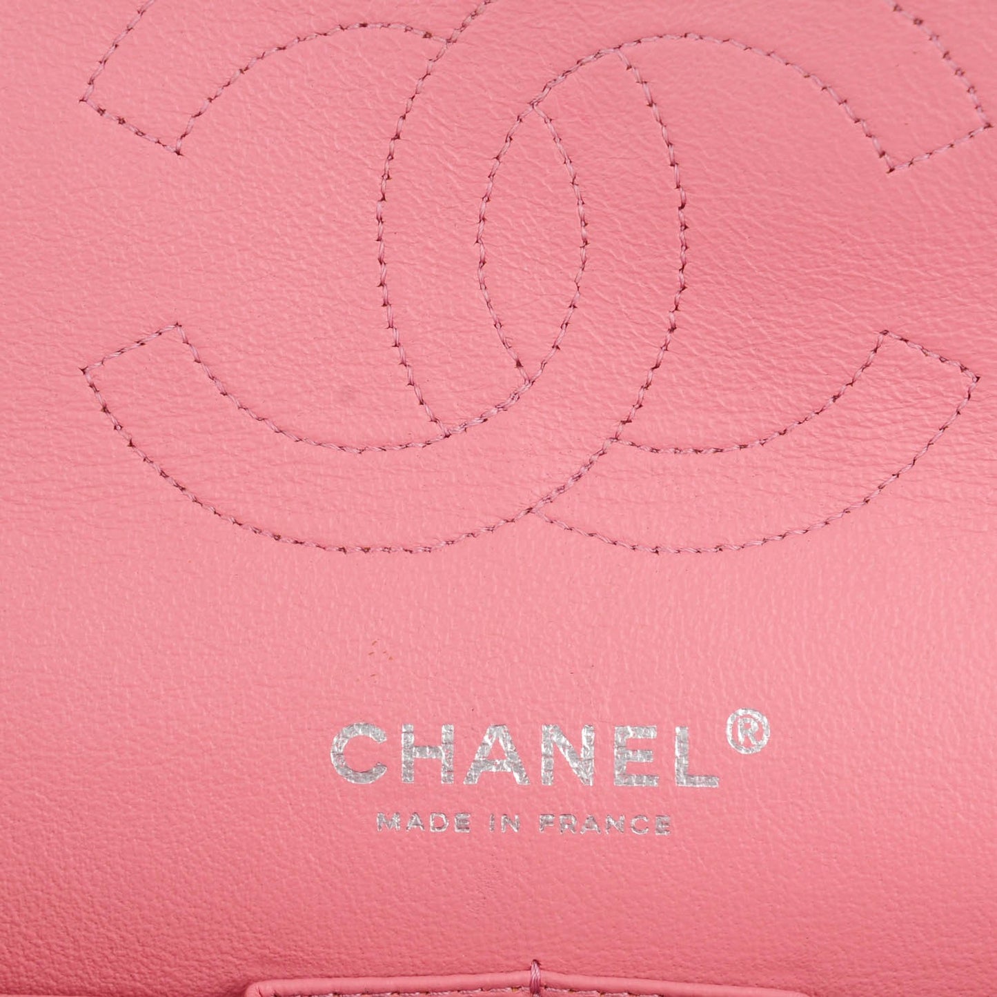 Lambskin Quilted Medium Double Flap Light Pink