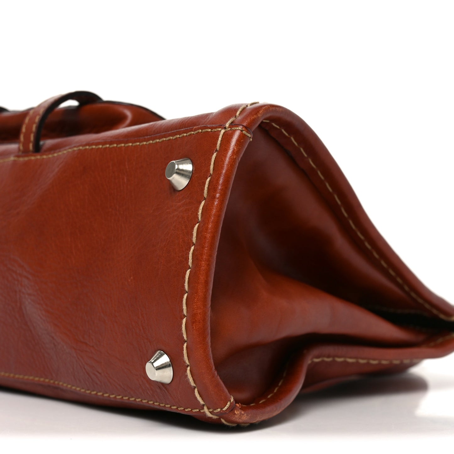 Calfskin Edith Satchel Ecureil Brown