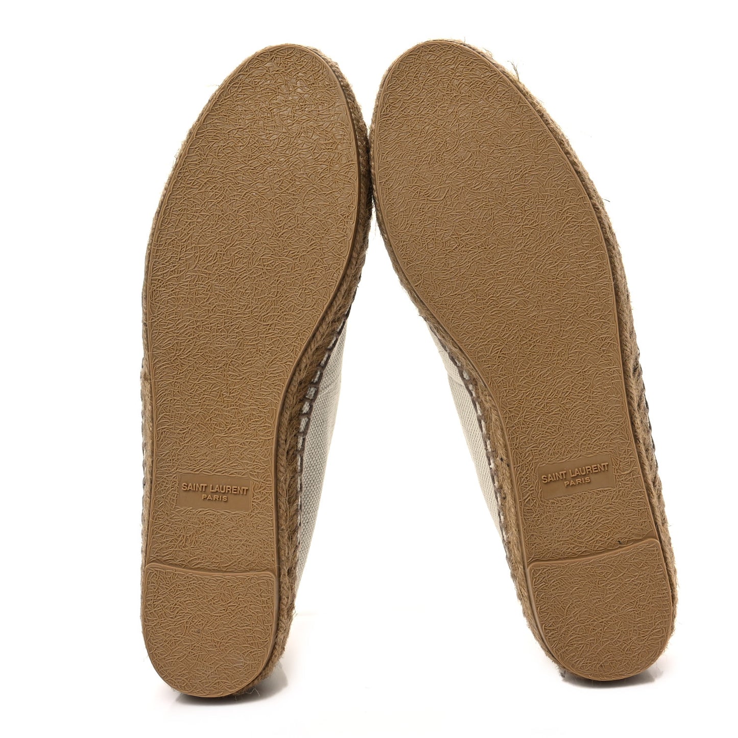 Canvas Nappa Elba Light Logo Embroidered Espadrilles 39 Ecru