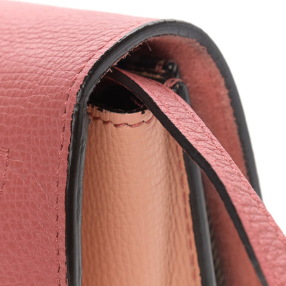 Burberry Derby Calfskin House Check Small Macken Crossbody Bag Copper Pink 12 of 14
