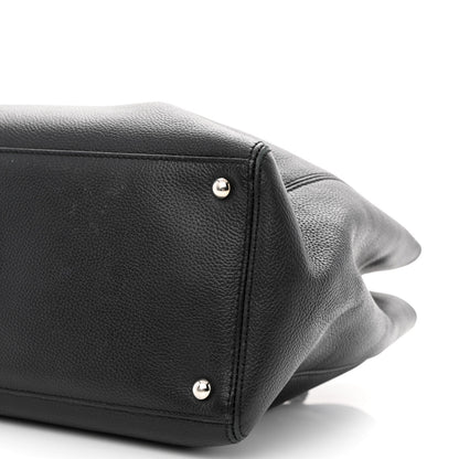 Chanel Calfskin Cerf Executive Shopper Tote Black 10 of 10