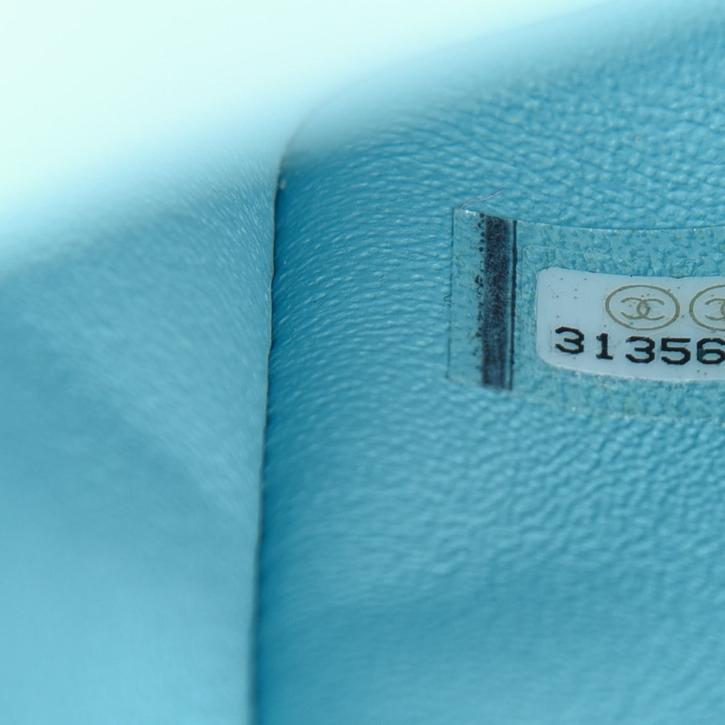 Lambskin Quilted Mini Rectangular Flap Neon Blue