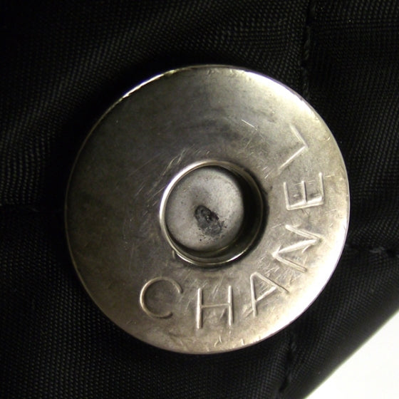 Nylon Ski Messenger Bag Black