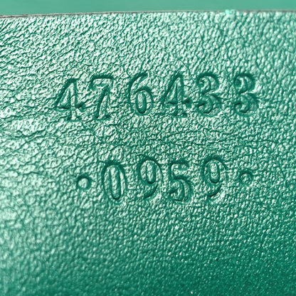 Gucci Calfskin Matelasse Super Mini GG Marmont Shoulder Bag Emerald Green 7 of 12