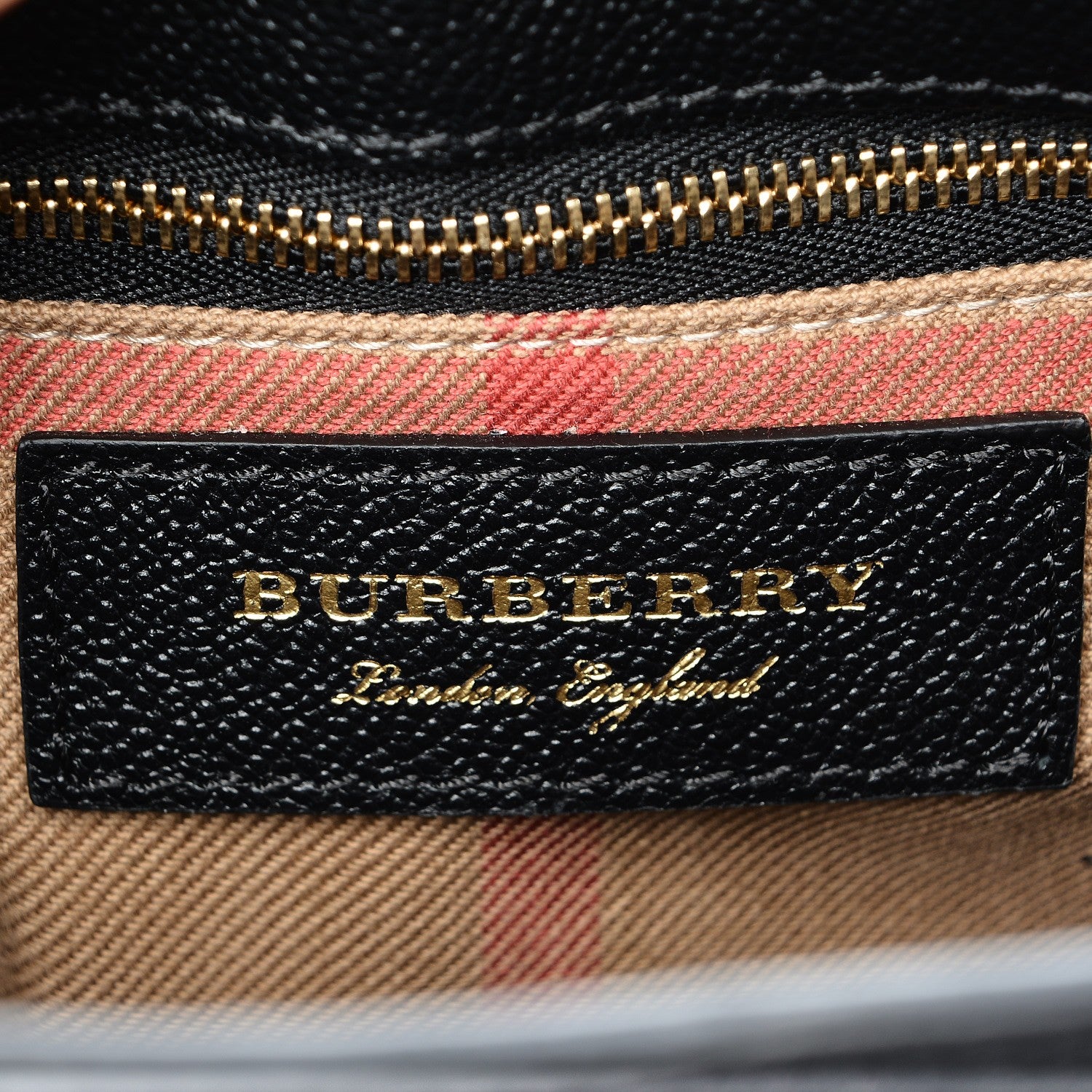 Burberry Soft Grain Calfskin Small Buckle Tote Black 7 of 8