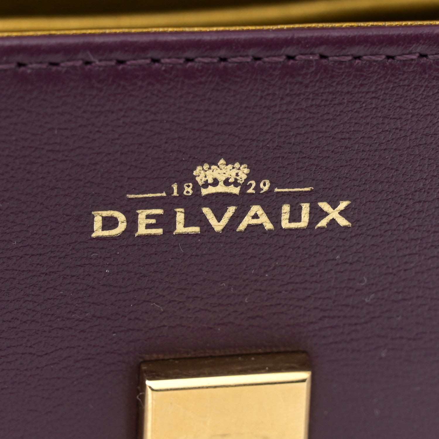 Delvaux Smooth Calfskin Mini Tempete Satchel Prune 6 of 11