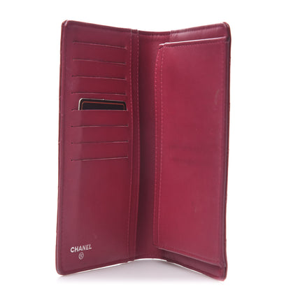 Chanel Patent Calfskin Quilted Large Brilliant Flap Wallet Fuchsia 5 of 11