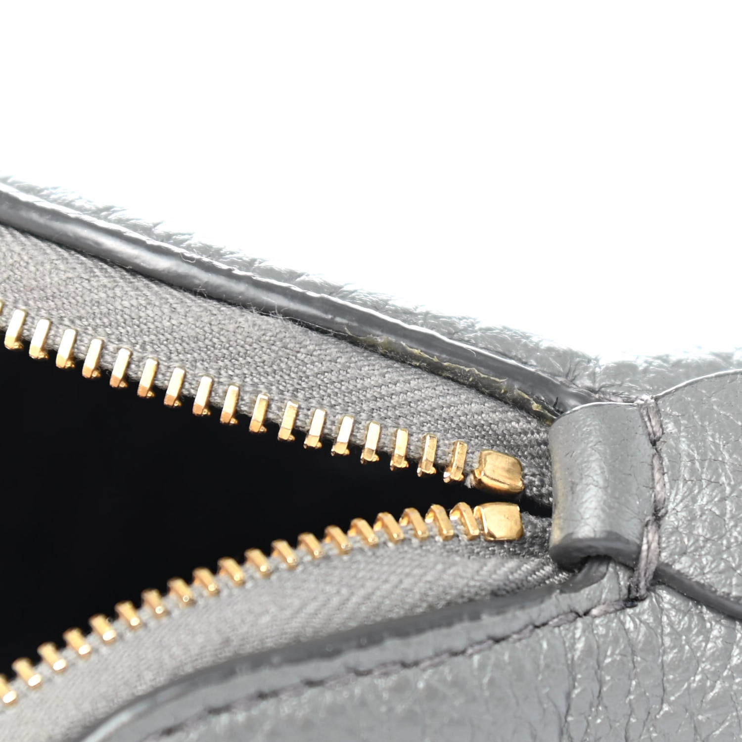 Prada Vitello Daino Cosmetic Pouch Grey 5 of 5