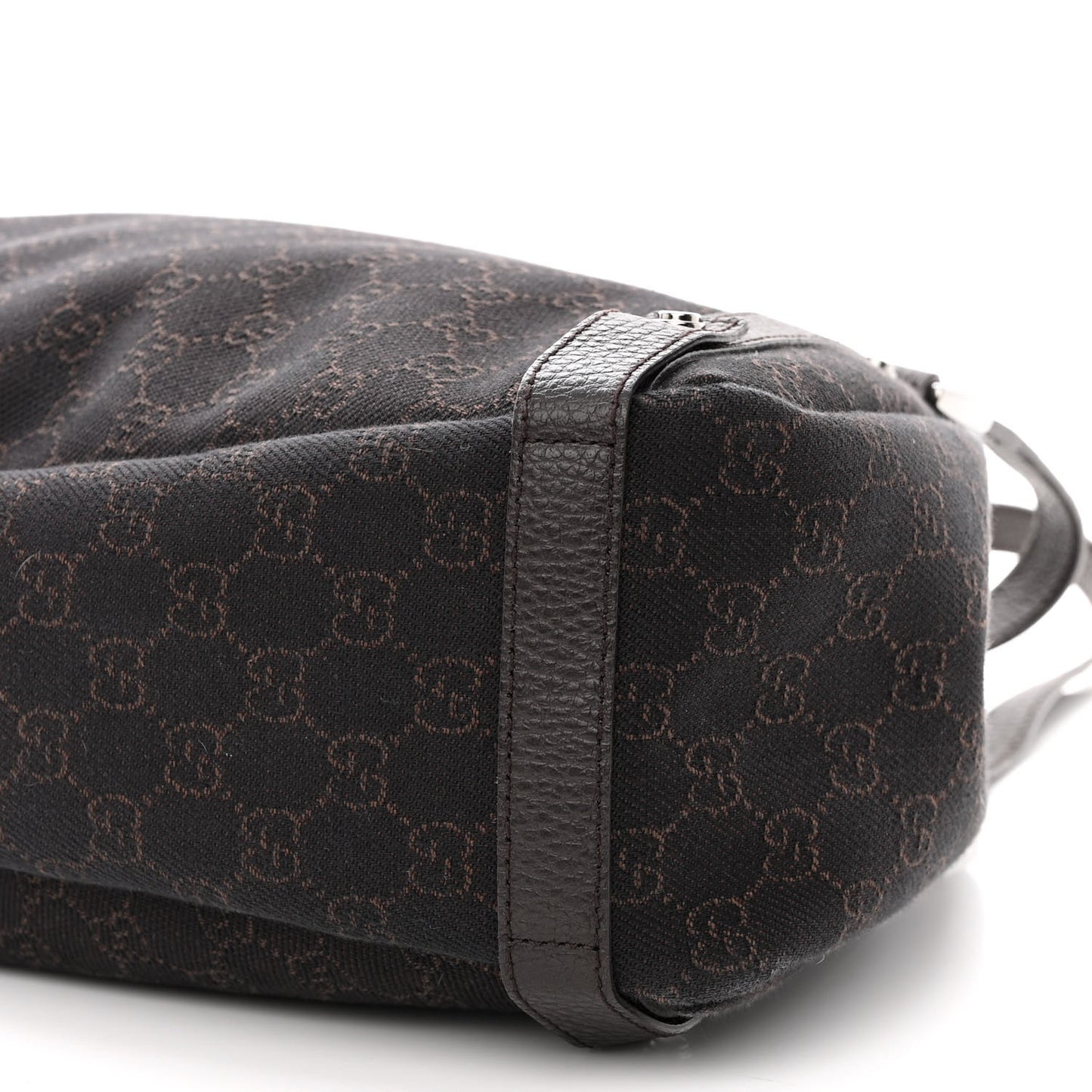Monogram Medium Abbey Shoulder Bag Chocolate