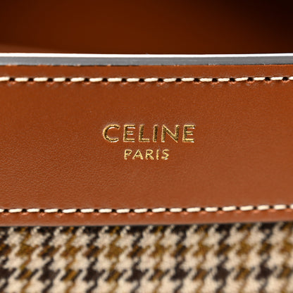 Celine Smooth Calfskin Houndstooth Nano Luggage Tan 6 of 11