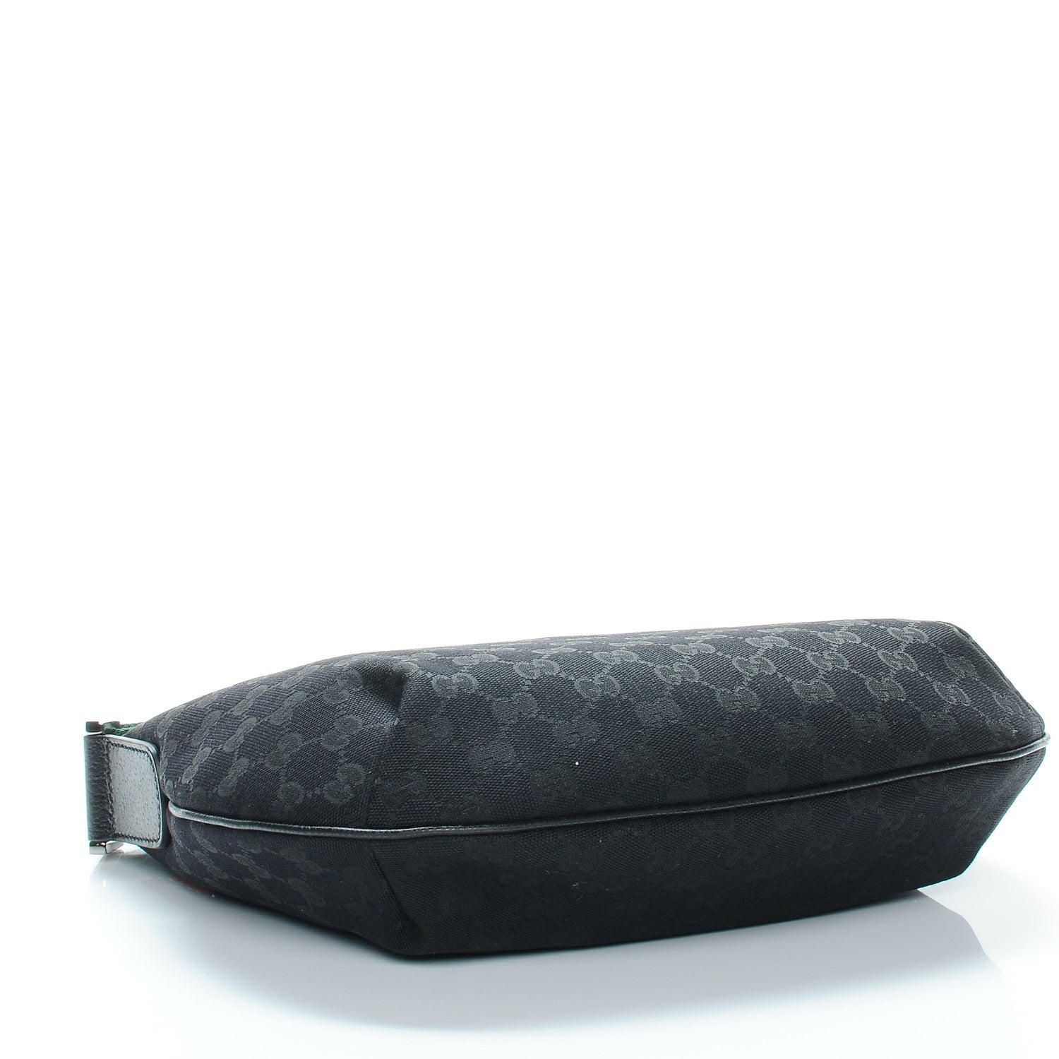 Gucci Monogram Web Medium Half Moon Hobo Black 4 of 7