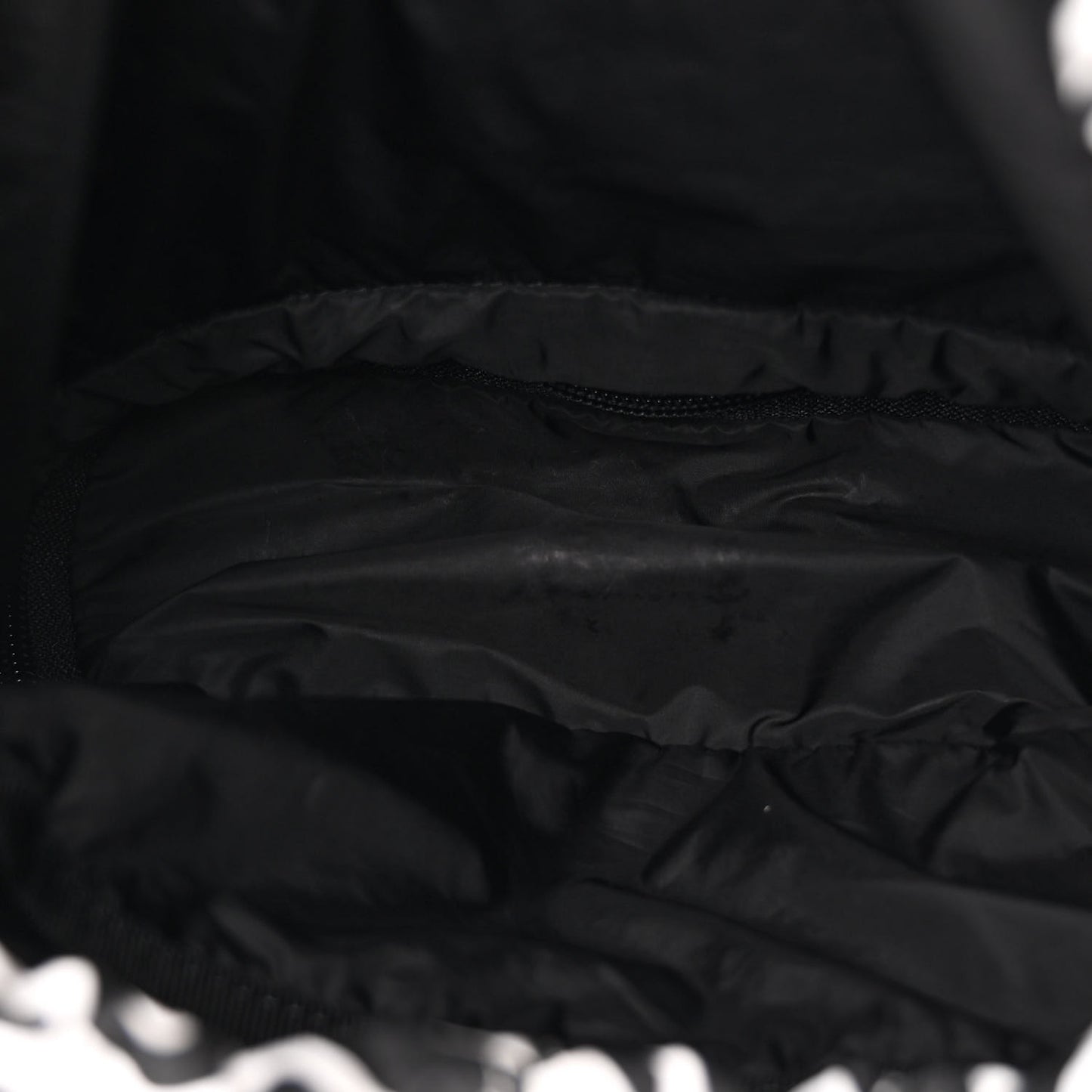 Nylon Printed Quilted Coco Neige Convertible Backpack Black White