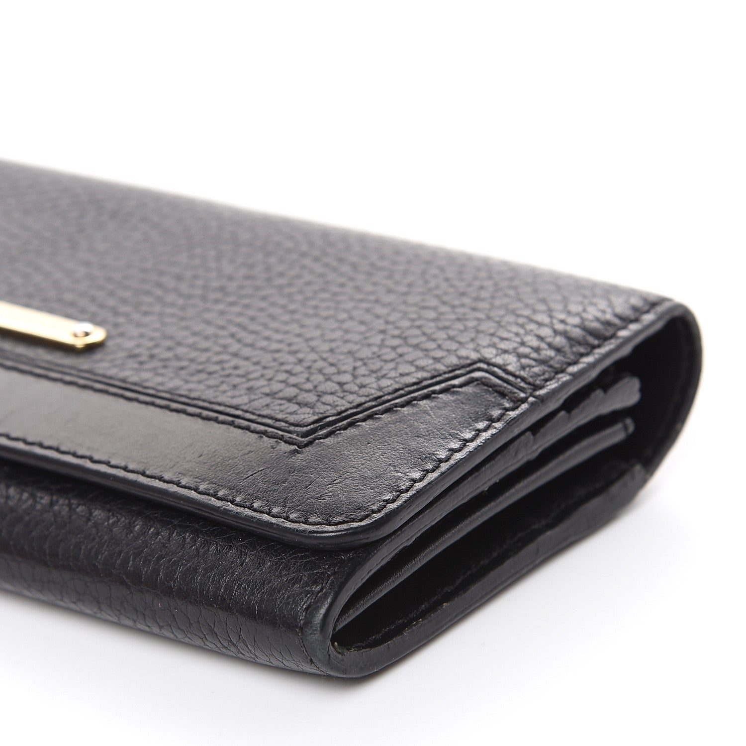 Burberry Grain Calfskin Continental Wallet Black 11 of 15