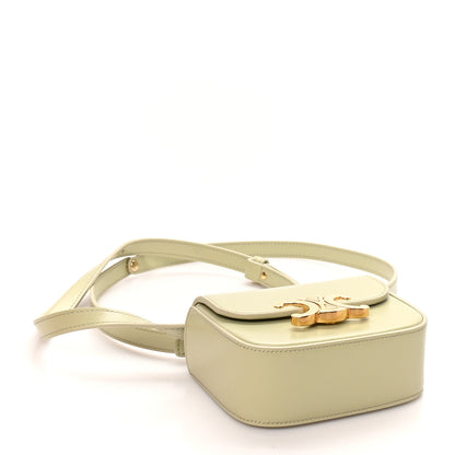 Celine Shiny Calfskin Mini Triomphe Almond Green 3 of 9
