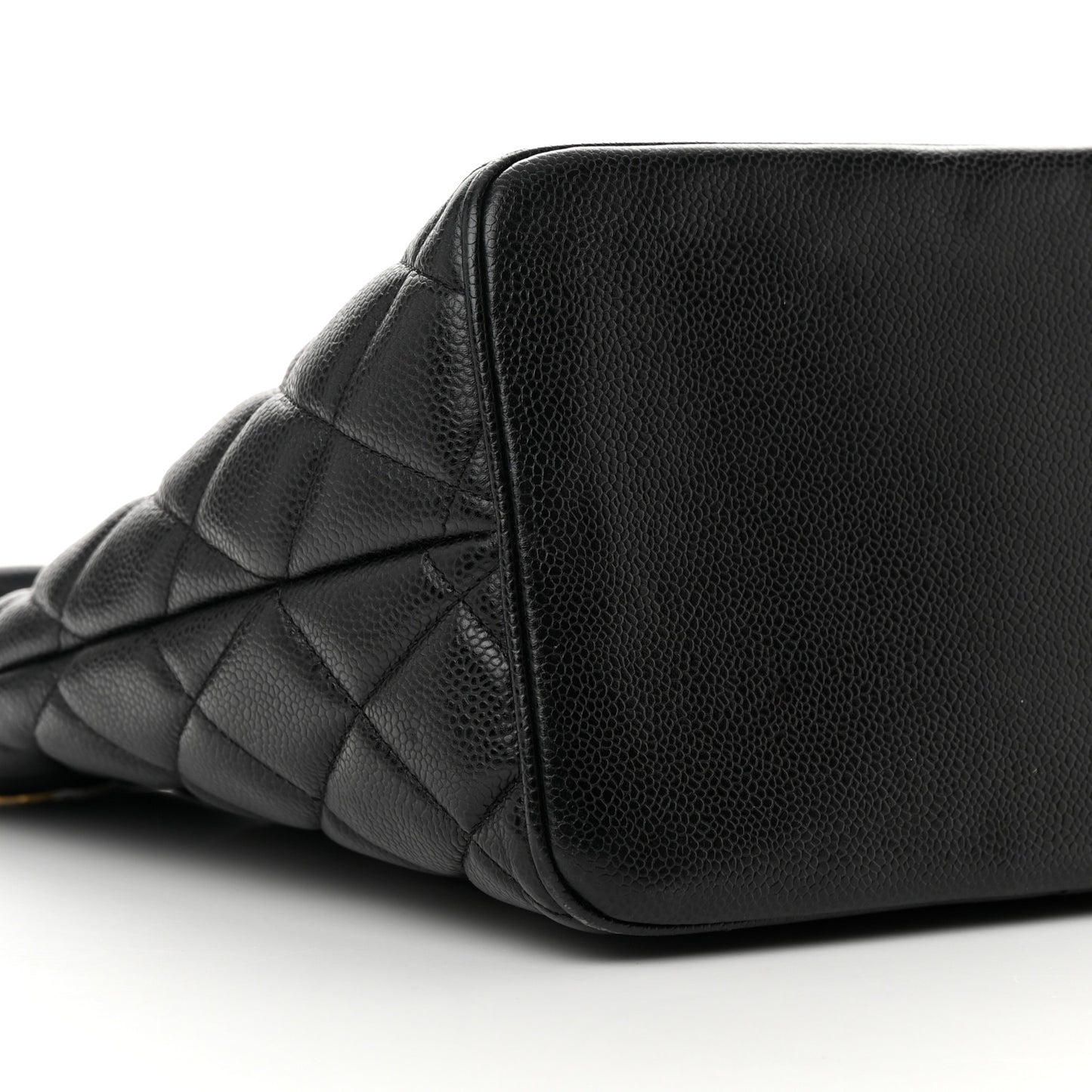 Caviar Quilted Medallion Tote Black