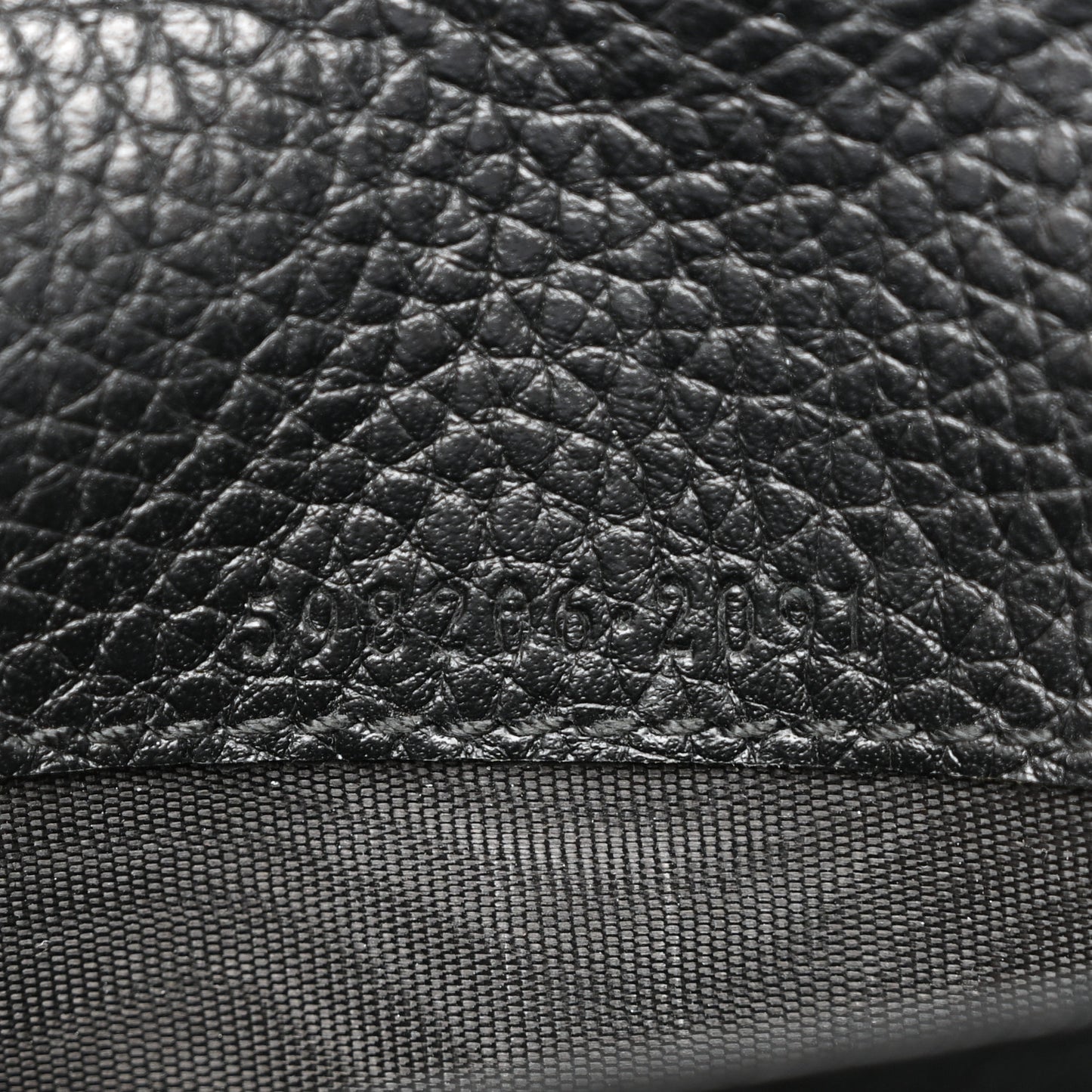 Pebbled Calfskin Large Soho Continental Wallet Black