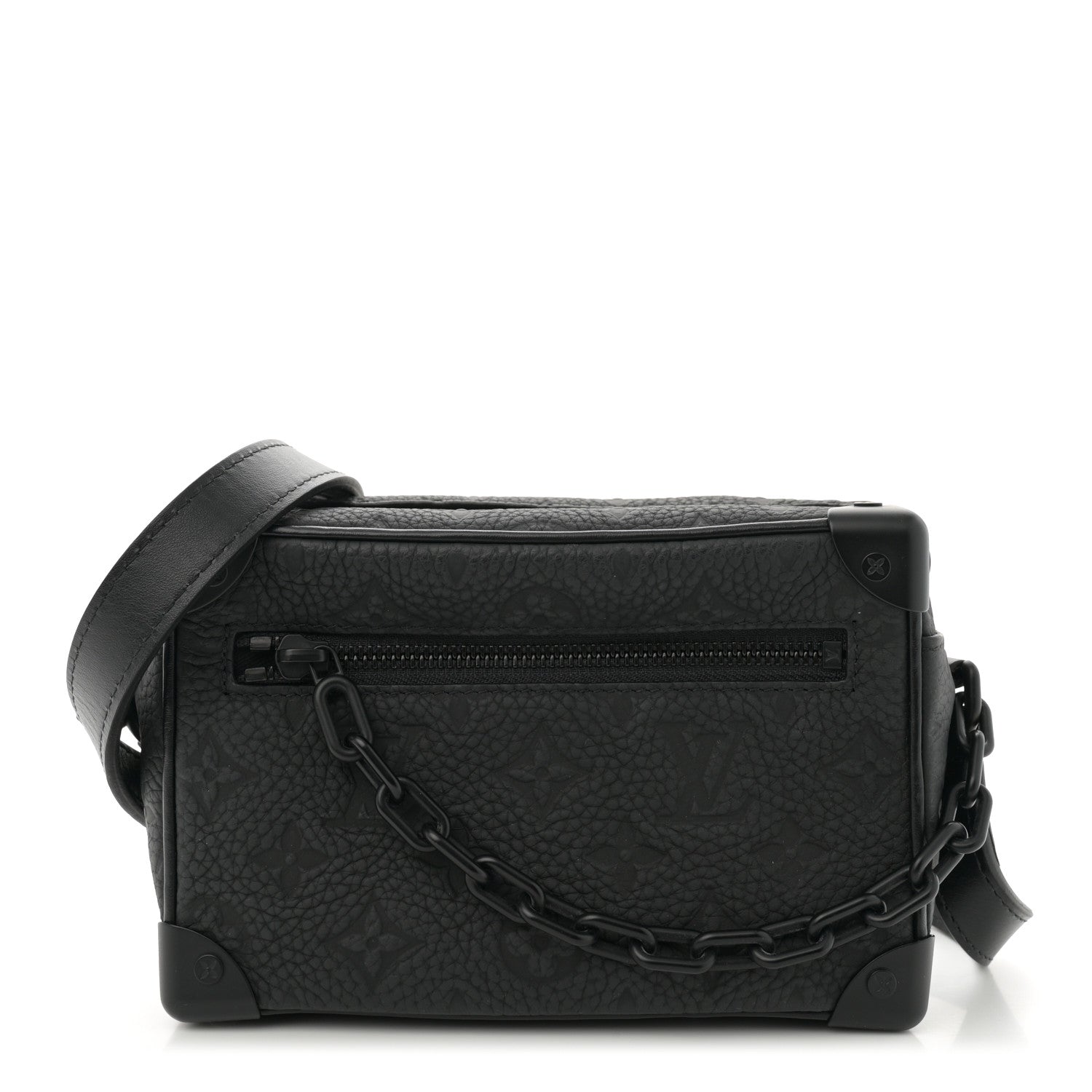Louis Vuitton Taurillon Monogram Mini Soft Trunk Black 1 of 10