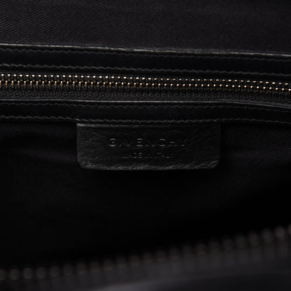 Givenchy Calfskin Crocodile Embossed 3D Stud Medium Antigona Black 8 of 10