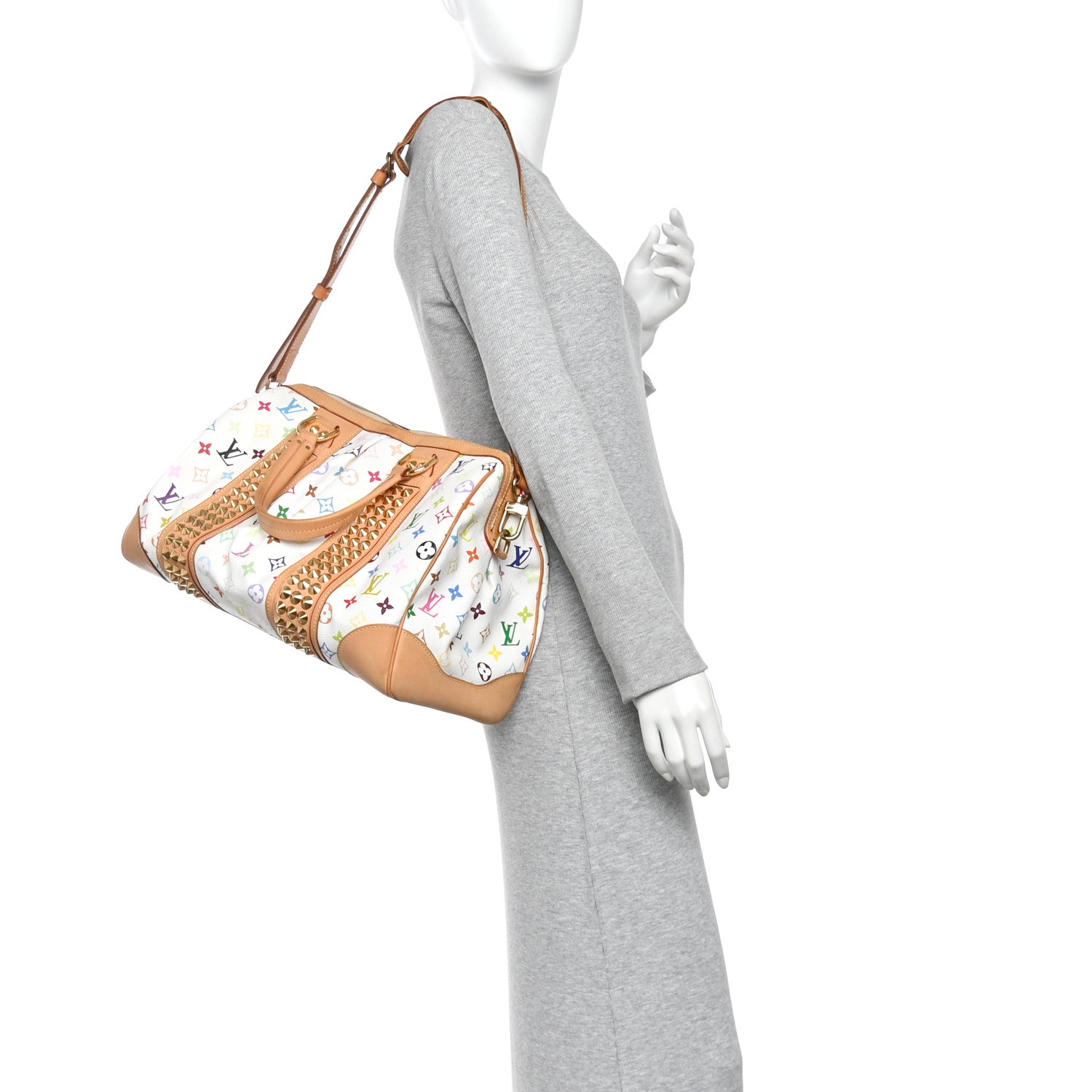 Louis Vuitton Monogram Multicolor Courtney GM White 2 of 9