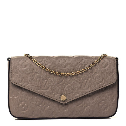 Louis Vuitton Empreinte Pochette Felicie Chain Wallet Tourterelle 3 of 9
