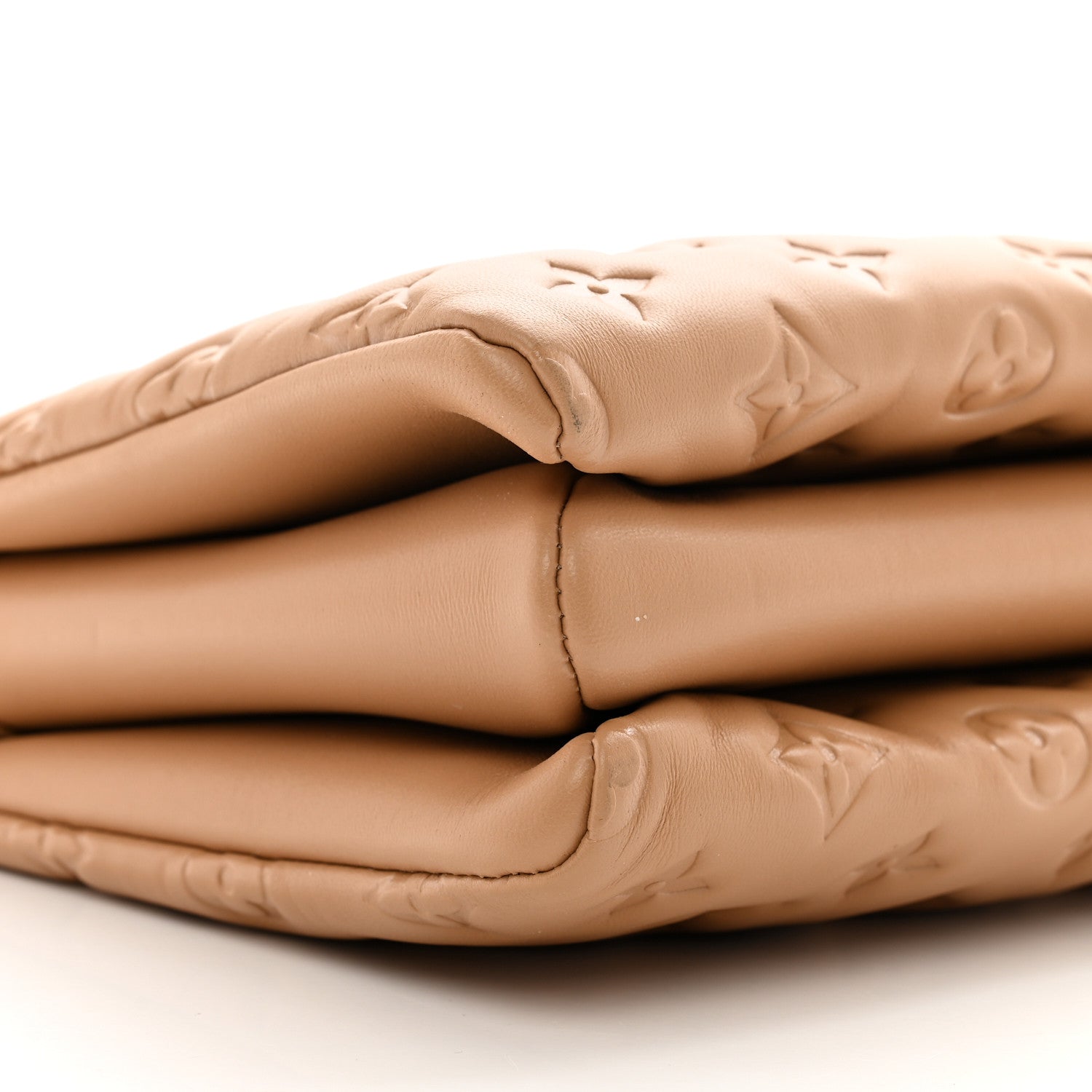 Louis Vuitton Lambskin Embossed Monogram Coussin PM Camel 9 of 10