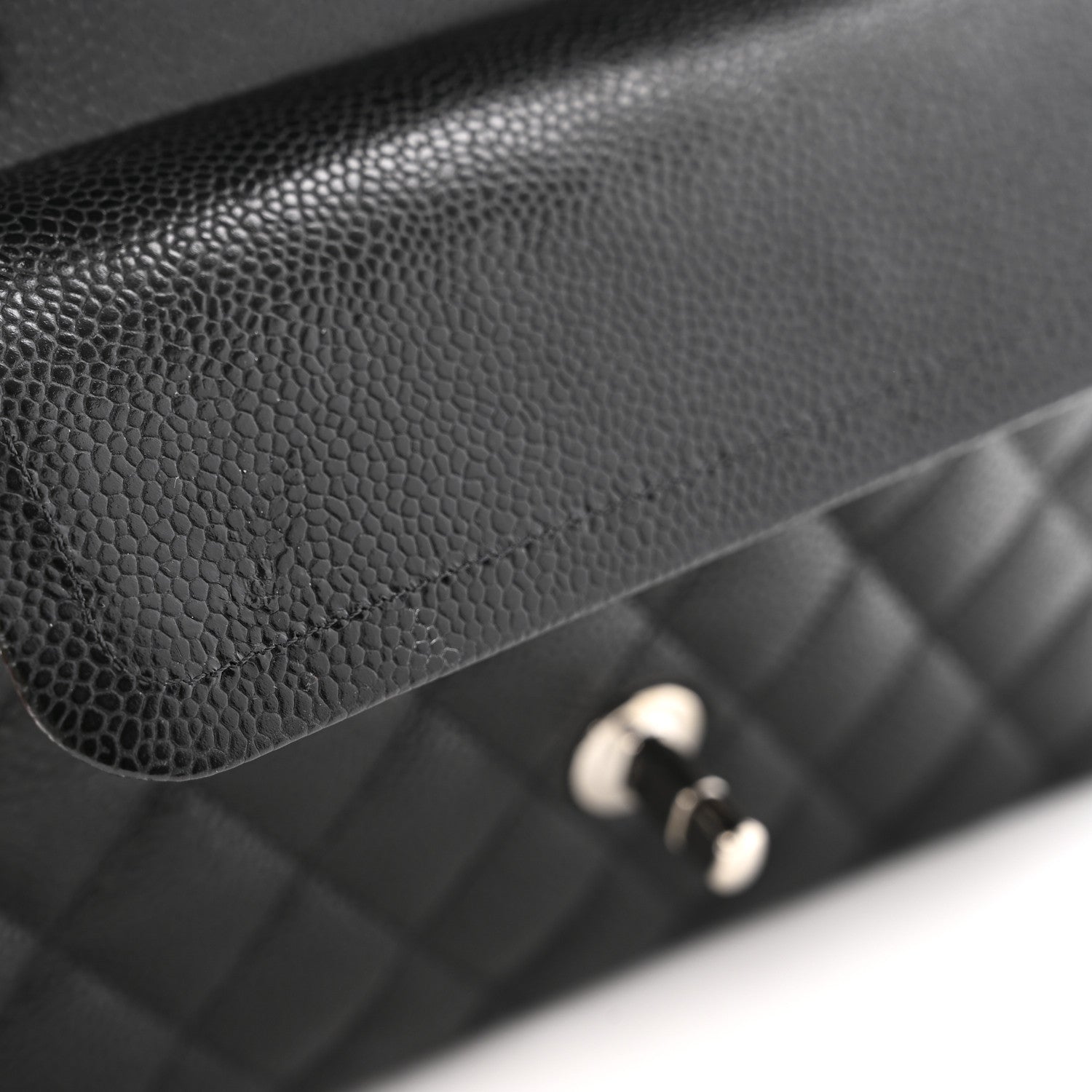 Chanel Caviar Quilted Small Double Flap Black 12 of 13