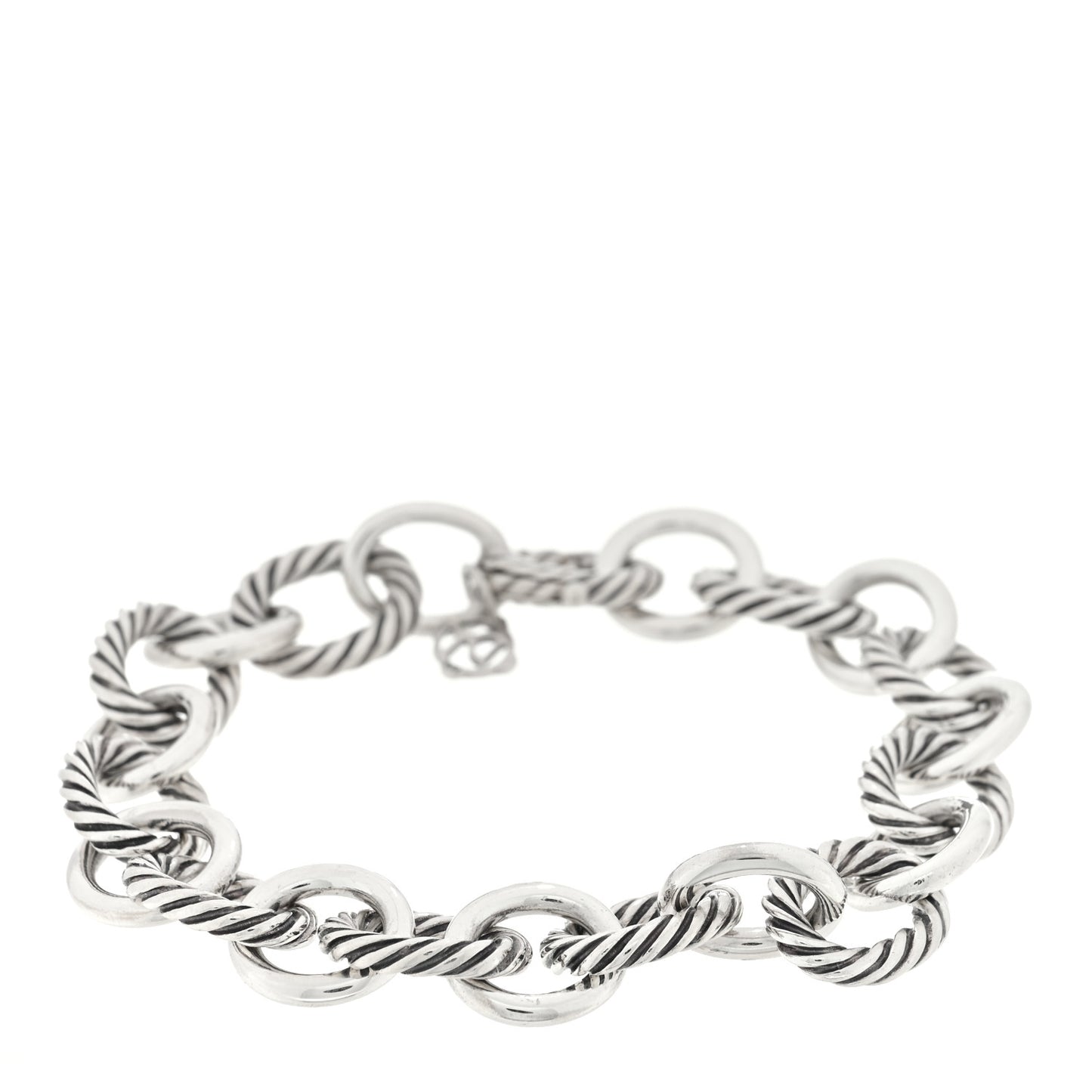 Sterling Silver 12mm Large Oval Link Bracelet