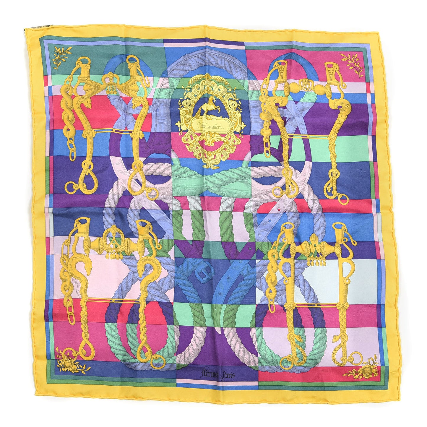 Silk Della Cavalleria Pocket Square