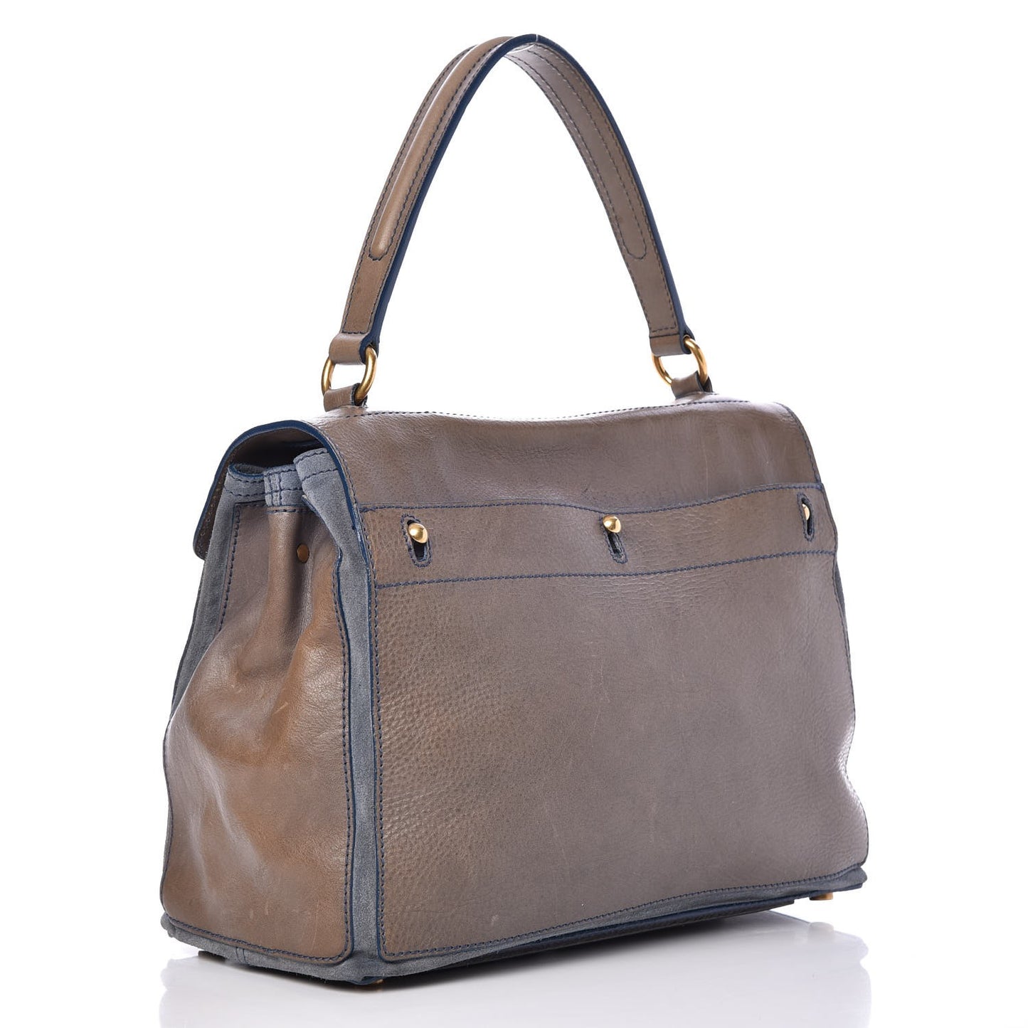 Calfskin Canvas Medium Muse Two Grey
