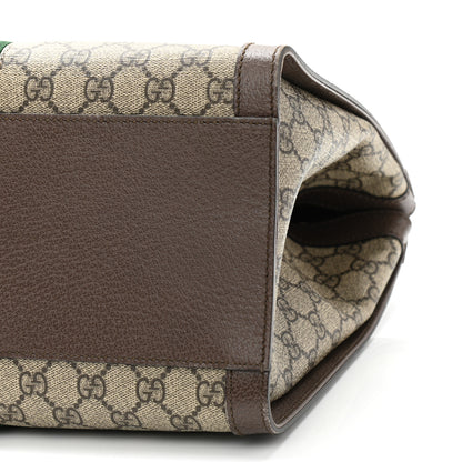 Gucci GG Supreme Monogram Web Medium Ophidia Tote Bag Brown 10 of 10