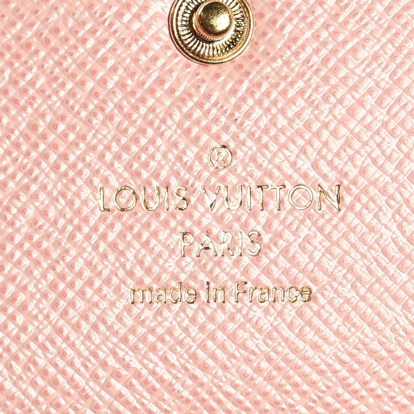 Damier Ebene Multicles 6 Key Holder Rose Ballerine