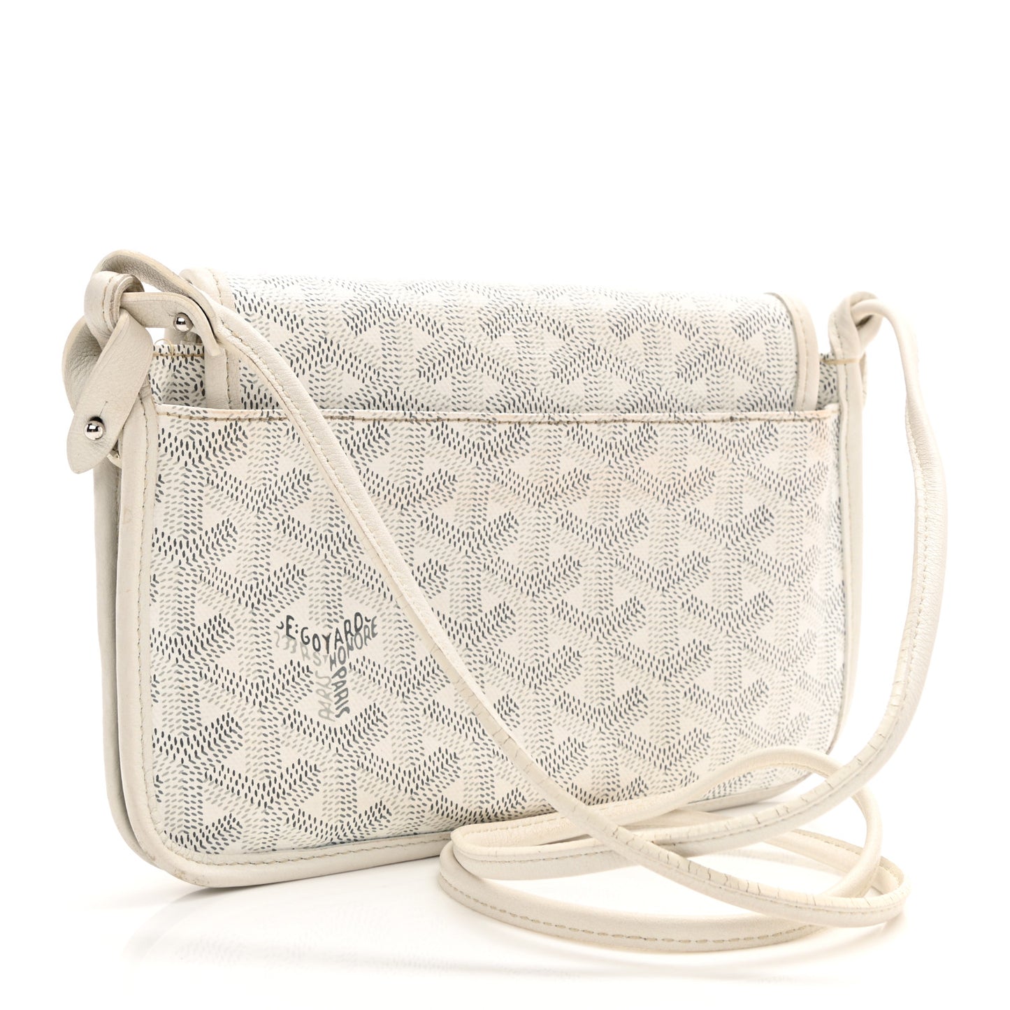 Goyardine Plumet Wallet Clutch White