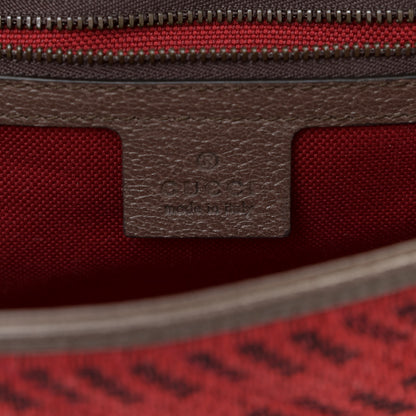 Gucci Wool Tweed Textured Dollar Calfskin Matelasse Diagonal Plaid Small GG Marmont Shoulder Bag Red Green Multicolor New Acero 7 of 8