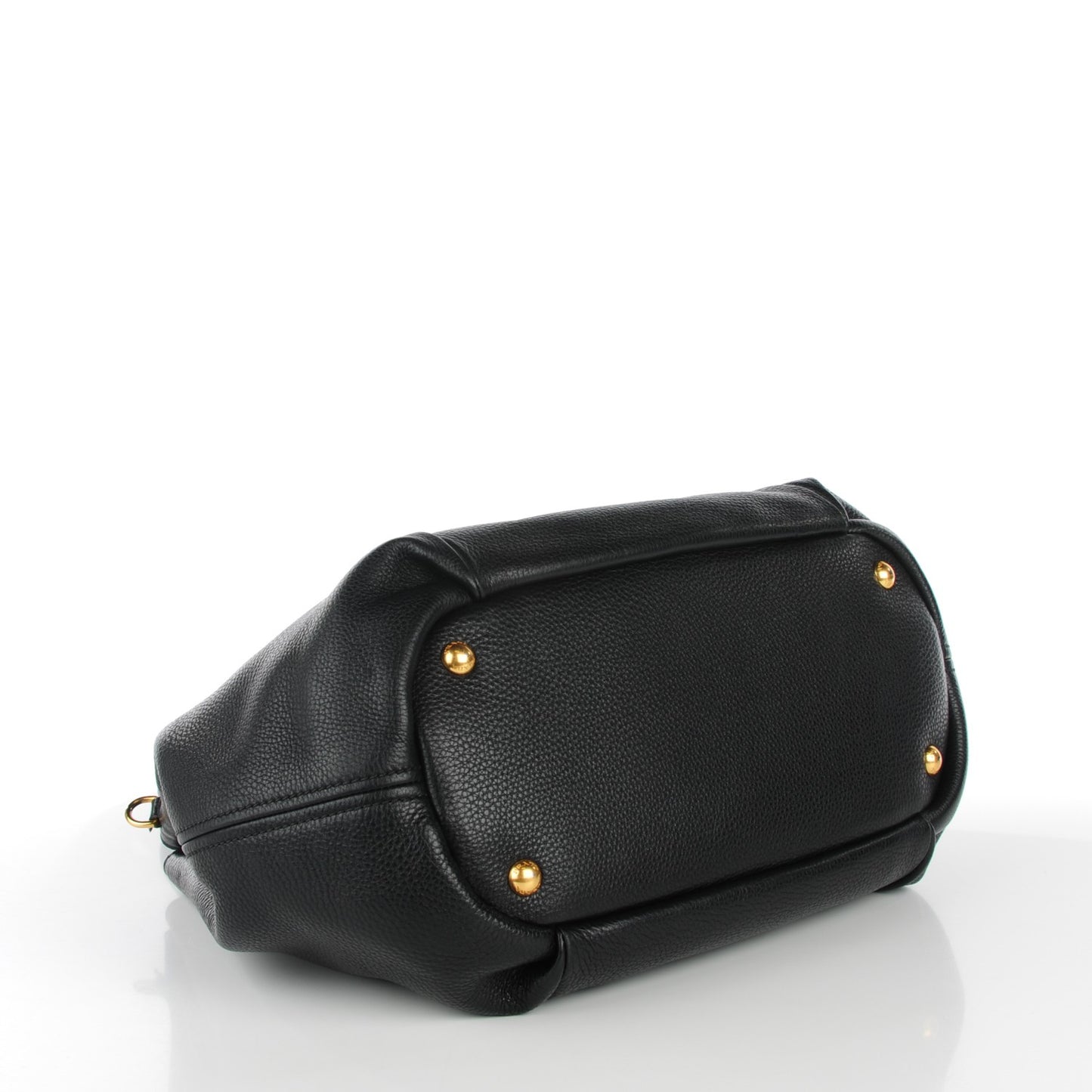 Vitello Daino Shoulder Bag Nero Black