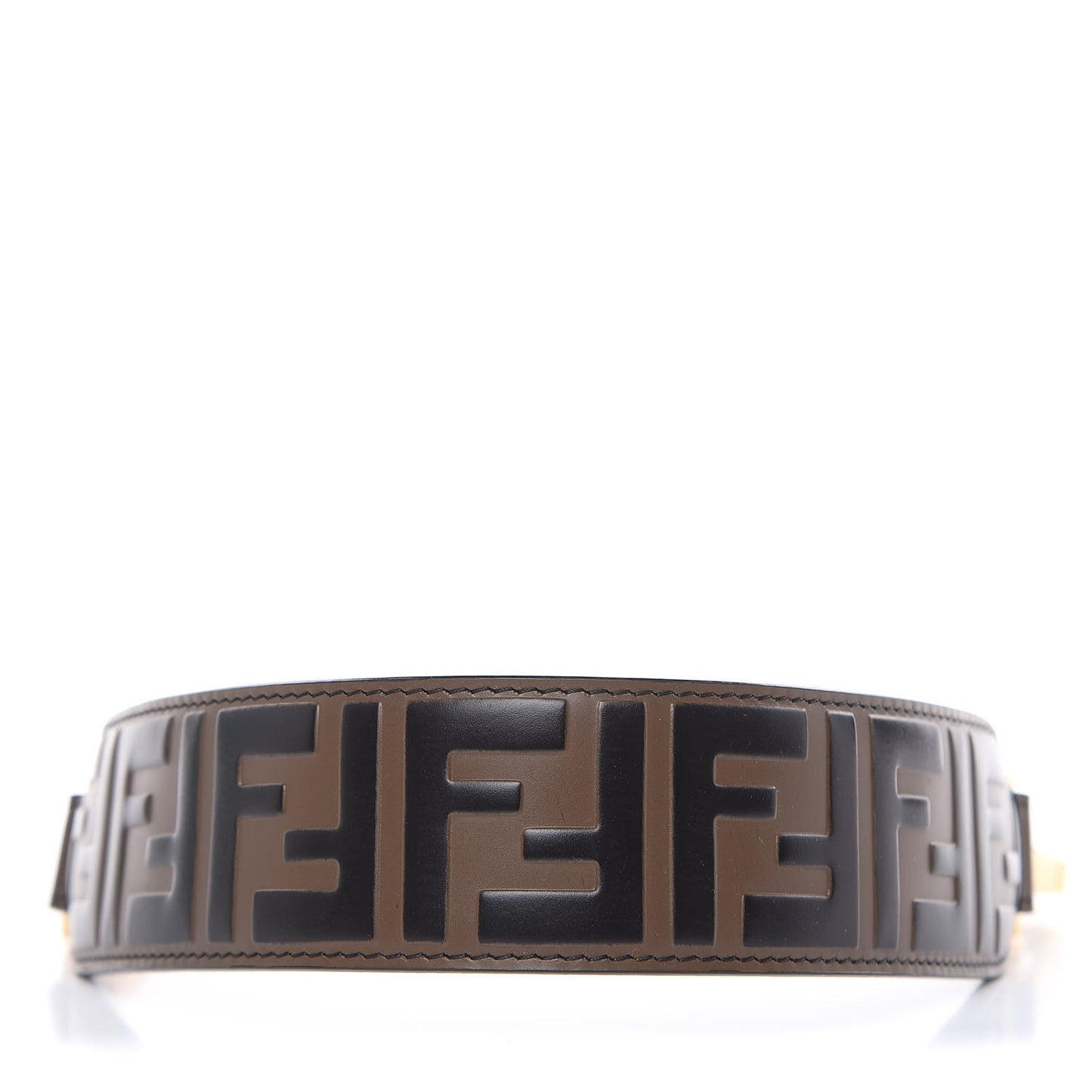 Calfskin FF 1974 Embossed Mini Strap You Maya Black
