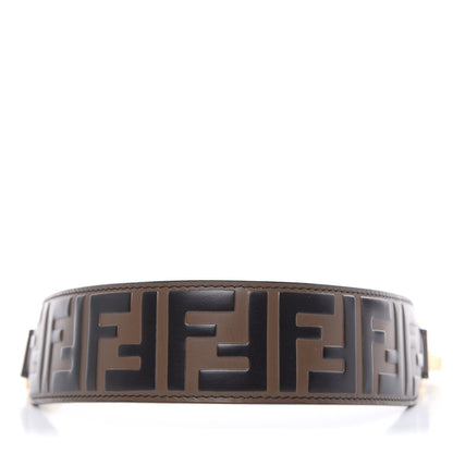 Fendi Calfskin FF 1974 Embossed Mini Strap You Maya Black 2 of 5