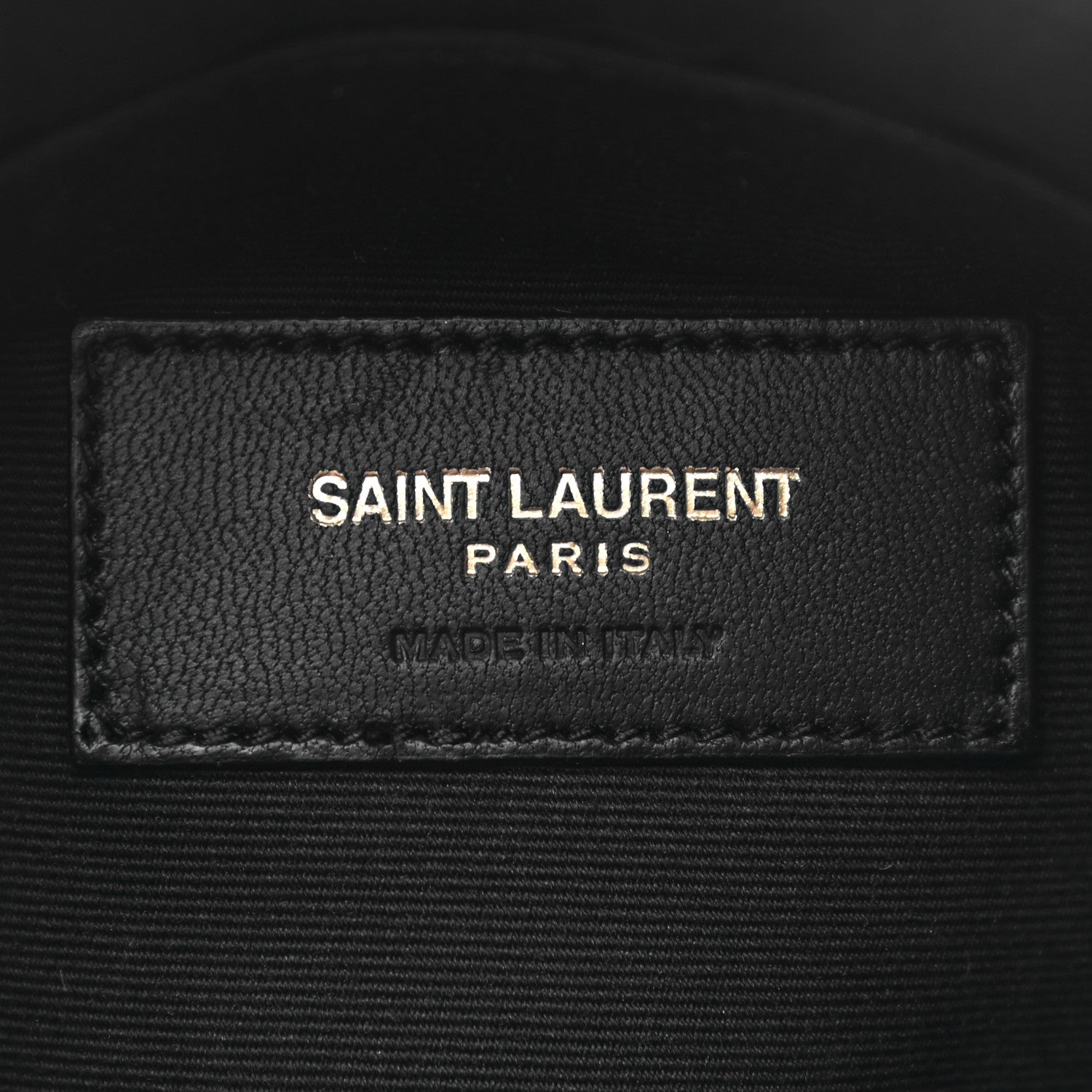 Saint Laurent Metallic Grain De Poudre Matelasse Chevron Monogram Bill Pouch Piombo 6 of 7