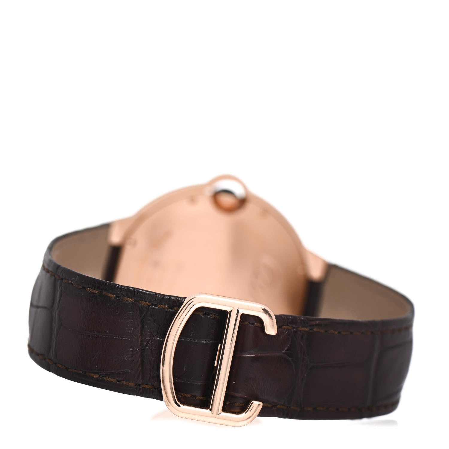 Cartier 18K Pink Gold Alligator 42mm Ballon Bleu De Cartier Automatic Watch 3 of 4