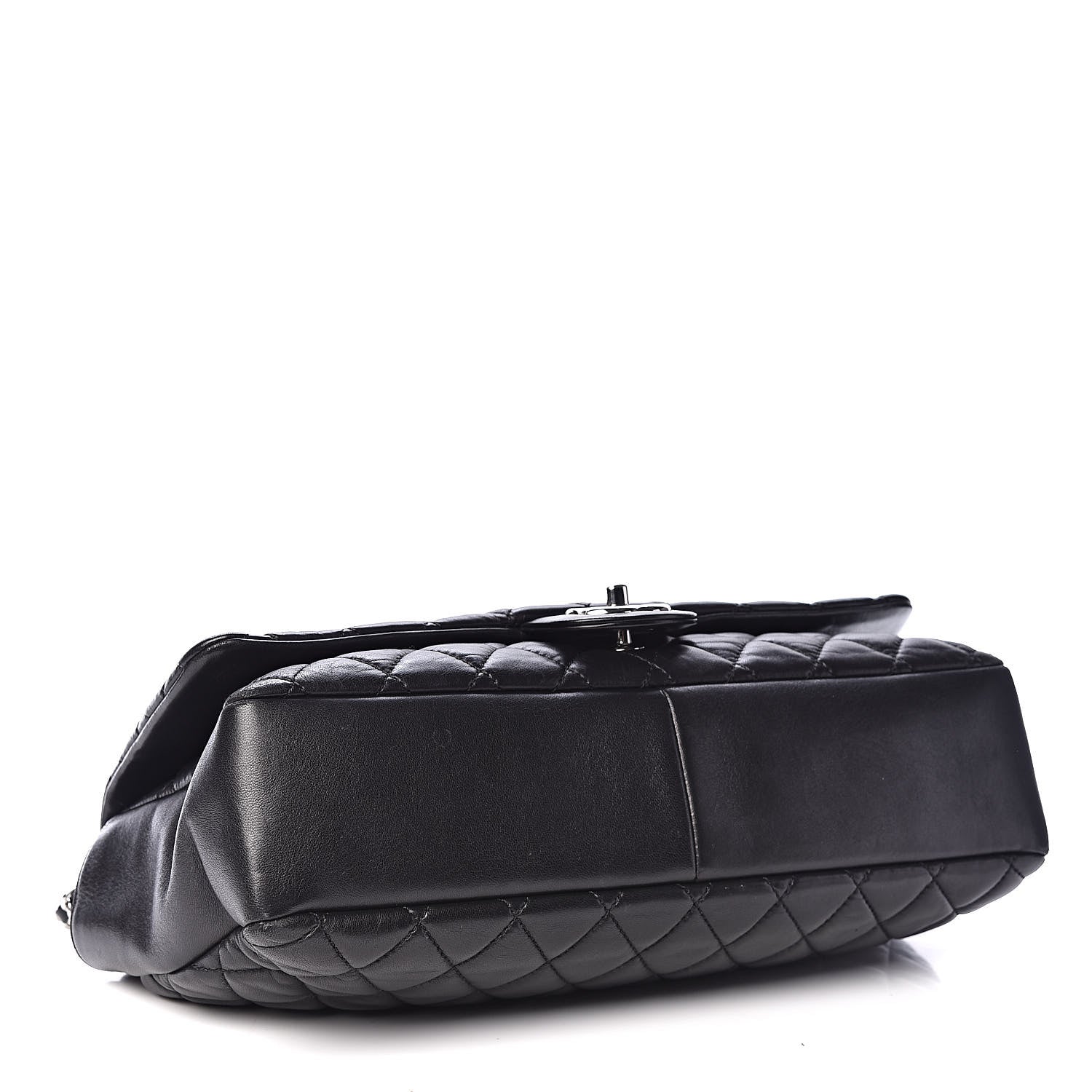 Chanel Lambskin Quilted Jumbo Coco Rain Flap Black 6 of 14