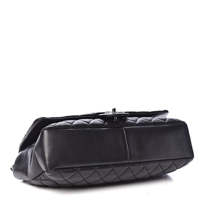 Chanel Lambskin Quilted Jumbo Coco Rain Flap Black 6 of 14